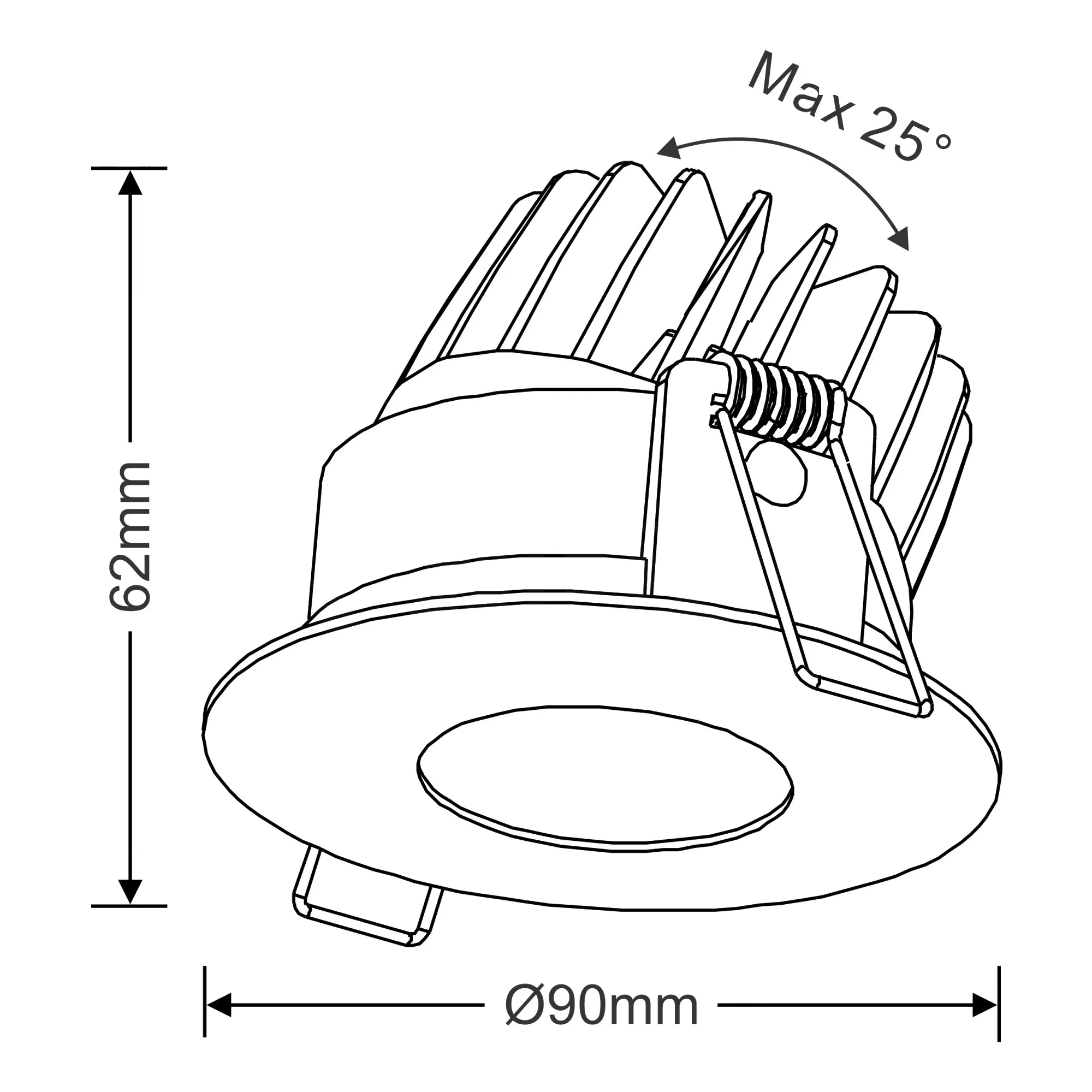 Boro 10 Recessed Ceiling Luminaires Dlux Round Recess Ceiling